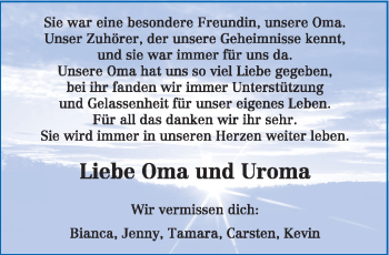 Traueranzeige von Maria Schankweiler von TRIERISCHER VOLKSFREUND