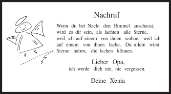 Traueranzeige von Dieter Schons von TRIERISCHER VOLKSFREUND