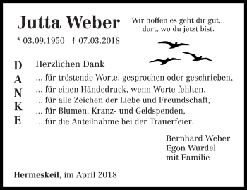 Traueranzeige von Jutta Weber von trierischer_volksfreund