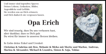 Traueranzeige von Erich Braun von trierischer_volksfreund