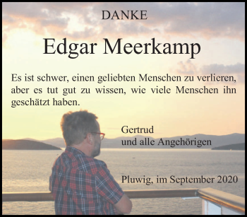 Traueranzeige von Edgar Meerkamp von trierischer_volksfreund