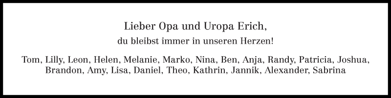  Traueranzeige für Erich Willems vom 29.03.2021 aus trierischer_volksfreund