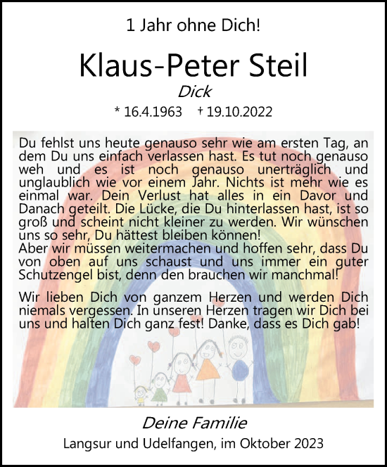 Traueranzeige von Klaus-Peter Steil von trierischer_volksfreund