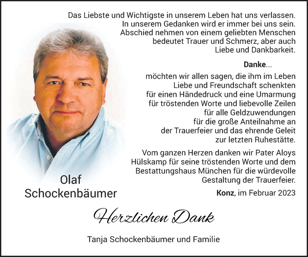 Traueranzeige für Olaf Schockenbäumer vom 04.02.2023 aus trierischer_volksfreund