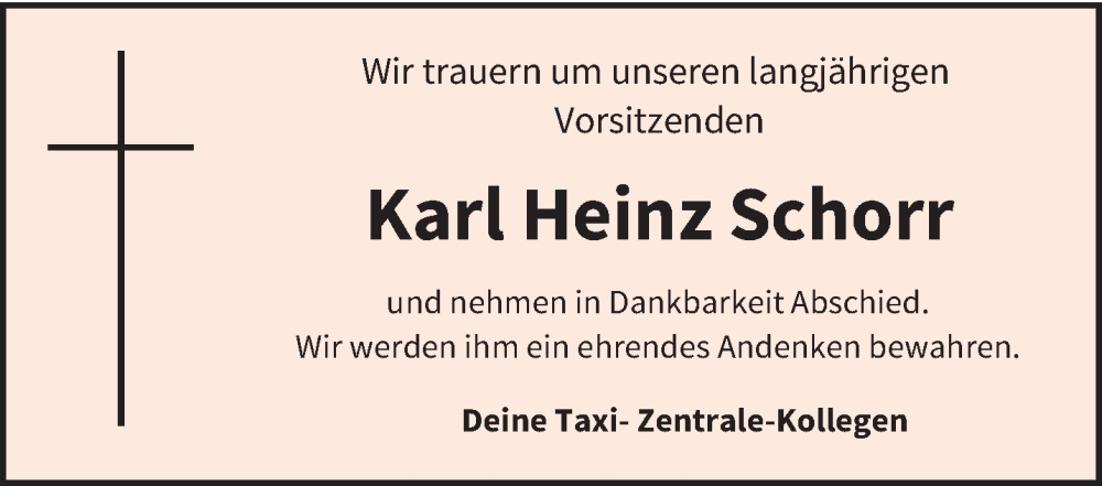 Traueranzeige für Karl Heinz Schorr vom 04.03.2023 aus trierischer_volksfreund