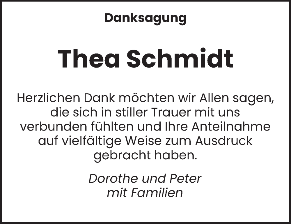  Traueranzeige für Thea Schmidt vom 17.05.2023 aus trierischer_volksfreund