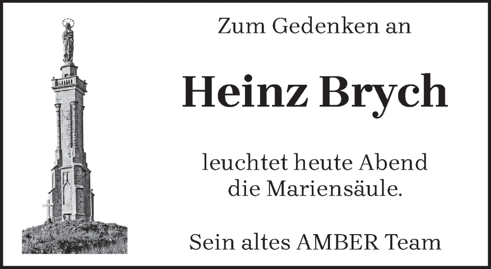  Traueranzeige für Heinz Brych vom 18.12.2024 aus trierischer_volksfreund