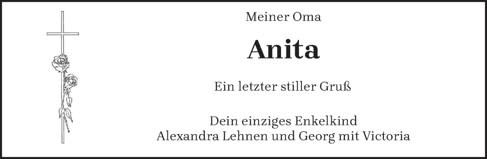  Traueranzeige für Anita  vom 20.02.2024 aus trierischer_volksfreund