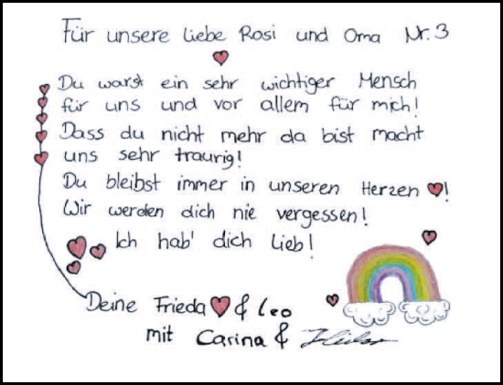 Traueranzeige von Rosi  von trierischer_volksfreund