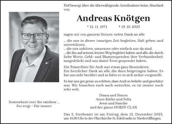 Traueranzeige von Andreas Knötgen von trierischer_volksfreund