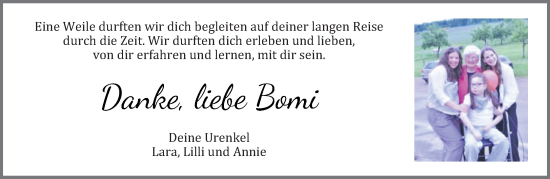 Traueranzeige von Rosa Langini von trierischer_volksfreund