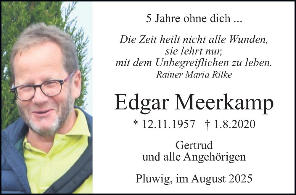  Traueranzeige für Edgar Meerkamp vom 02.08.2025 aus trierischer_volksfreund