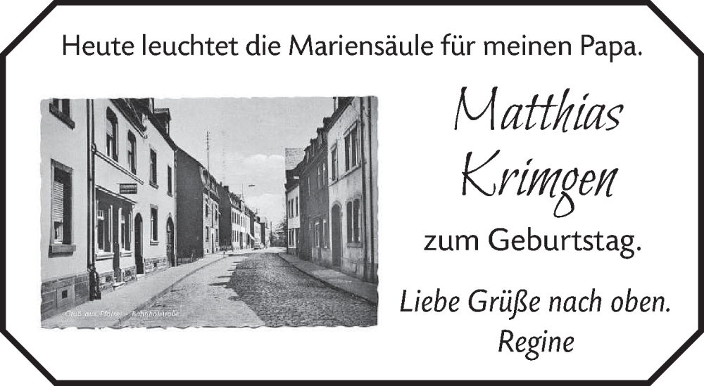  Traueranzeige für Matthias Krimgen vom 02.02.2026 aus trierischer_volksfreund